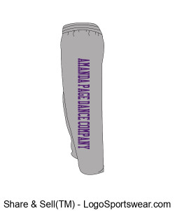 Champion Youth Powerblend® Open-Bottom Fleece Pant Design Zoom